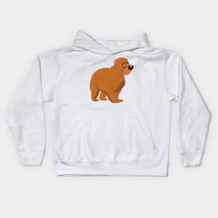 Friendly Brown Bear Kids Hoodie